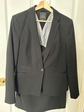 Next Tailoring Black 2‑Piece Suit (Blazer + Skirt) – Size 14R